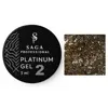 Гель-фарба з поталлю, 5 мл Колір: Золотий, металік №02 Platinum Gel SAGA Prpfessional - 1