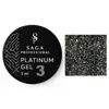 Гель-фарба з поталлю, 5 мл Колір: Срібний, металік №03 Platinum Gel SAGA Prpfessional - 1