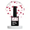 Топ з сердечками без липкого шару, 10 мл №01 Kupidon Top NAILSOFTHEDAY - 1