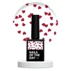 Топ з сердечками без липкого шару, 10 мл №02 Kupidon Top NAILSOFTHEDAY - 1