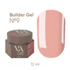 VALERI Builder Gel Гель для нарощування 15 мл №009 Рожево-персиковий  - 1