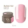 VALERI Builder Gel Гель для нарощування з шимером 15 мл №021 Ніжно-рожевий - 1