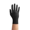 Рукавички нітрилові, нестерильні, неприпудрені, розмір S (100 шт), колір: ЧОРНИЙ easyCARE nitrile black ZARYS - 2
