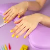 Підлокітник для манікюру анатомічний, колір: Фіолетовий Purple Anatomical Armrest of Manicure DNKa - 3