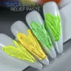 Паста рельєфна, 5 мл  №13 Колір: салатовий Relief paste SAGA Professional - 4