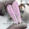 Гель-лаки з чорною крихтою, 9 мл №04 Snow Black Gel Polish SAGA Professional - 2