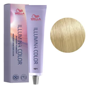 10/1 дуже яскравий блондин попелястий Стійка крем-фарба для волосся, 60 мл ILLUMINA COLOR Wella Professionals