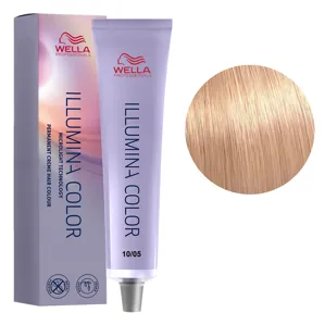 10/05 дуже яскравий блондин натурально-махагоновий Стійка крем-фарба для волосся, 60 мл ILLUMINA COLOR Wella Professionals