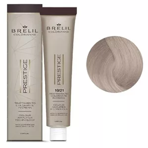 10/21 Крем-фарба для волосся перманентна з низьким вмістом аміаку, 100мл  Colorianne Prestige BRELIL Professional