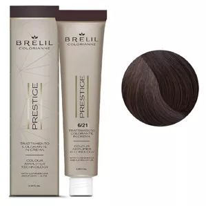 6/21 Крем-фарба для волосся перманентна з низьким вмістом аміаку, 100мл  Colorianne Prestige BRELIL Professional