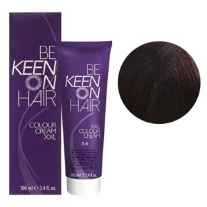 5/6 світло-коричневий фіолетовий Стійка крем-фарба для волосся, 100 мл Colour Cream XXL KEEN