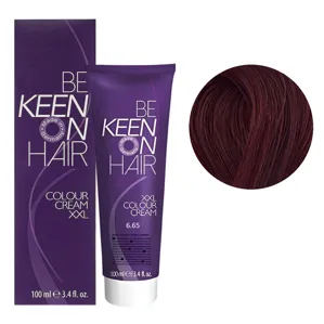 6/65 темний блондин фіолетово-червоний Стійка крем-фарба для волосся, 100 мл Colour Cream XXL KEEN