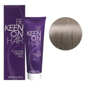 8/1 світлий блондин попелястий Стійка крем-фарба для волосся, 100 мл Colour Cream XXL KEEN