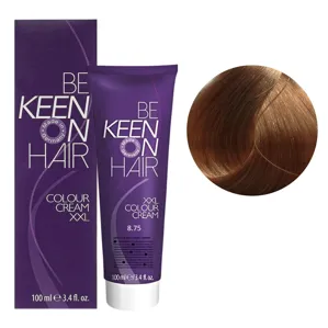 8/75 світлий блондин каштаново-червоний Стійка крем-фарба для волосся, 100 мл Colour Cream XXL KEEN