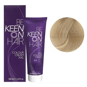 9/0 дуже світлий блондин натуральний Стійка крем-фарба для волосся, 100 мл Colour Cream XXL KEEN