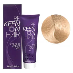 9/7 дуже світлий блондин каштановий Стійка крем-фарба для волосся, 100 мл Colour Cream XXL KEEN