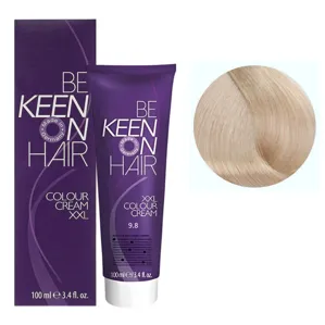 9/8 дуже світлий блондин перлинний Стійка крем-фарба для волосся, 100 мл Colour Cream XXL KEEN