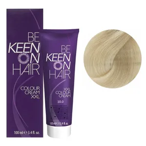 10/0 ультрасвітлий блондин натуральний Стійка крем-фарба для волосся, 100 мл Colour Cream XXL KEEN