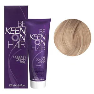 10/65 ультрасвітлий блондин фіолетово-червоний Стійка крем-фарба для волосся, 100 мл Colour Cream XXL KEEN