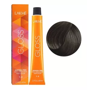 7/61 Середній блондин коричнево-попелястий Фарба для тонування волосся без аміаку, 60мл Demi-permanent Hair Color GLOSS LAKME