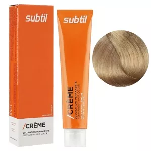 9/13 дуже світлий блондин попелястий золотистий Стійка фарба 60 мл CREME Permanent Hair Color Subtil  