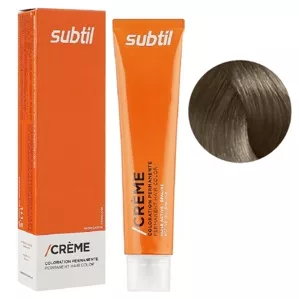 7/1 попелястий блондин Стійка фарба 60 мл CREME Permanent Hair Color Subtil  