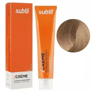 9/3 дуже світлий блондин золотистий Стійка фарба 60 мл CREME Permanent Hair Color Subtil  