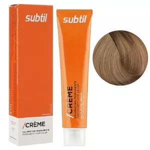 8/31 світлий блондин золотистий попелястий Стійка фарба 60 мл CREME Permanent Hair Color Subtil  