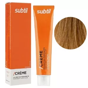 7/73 блондин каштаново золотистий Стійка фарба 60 мл CREME Permanent Hair Color Subtil  