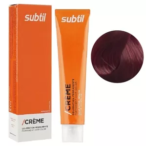 5/66 світлий шатен червоний насичений Стійка фарба 60 мл CREME Permanent Hair Color Subtil  