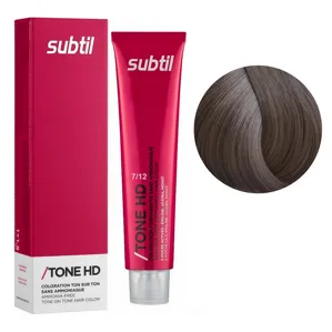 7/12 попелясто-перламутровий Безаміачна крем-фарба для тонування волосся на лужній основі, 60 мл TONE HD SUBTIL