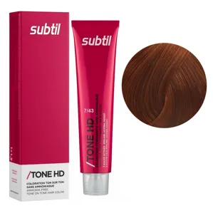 7/43 мідний мед Безаміачна крем-фарба для тонування волосся на лужній основі, 60 мл TONE HD SUBTIL