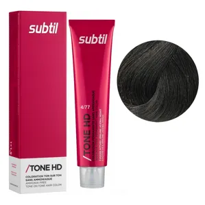 4/77 темний каштан Безаміачна крем-фарба для тонування волосся на лужній основі, 60 мл TONE HD SUBTIL