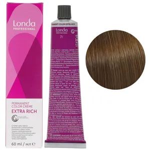 7/ натуральний середній блондин Стійка фарба для волосся, 60 мл Permanent Color Londa Professional