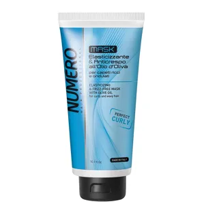 Маска для кучерявого волосся з оливковою олією, 300 мл Elasticizing & Frizz-Free Mask with Olive oil Curly Numero BRELIL Professional