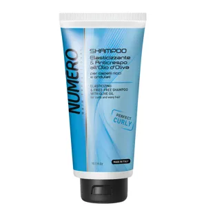 Шампунь для кучерявого волосся з оливковою олією, 300 мл Elasticizing & Frizz-Free Shampoo with Olive oil Curly Numero BRELIL Professional