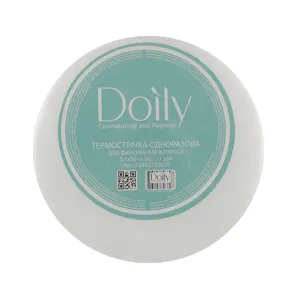 Термострічка для фарбування волосся 0,1*50 м з поліетілену (1 рулон), колір: БІЛИЙ Doily