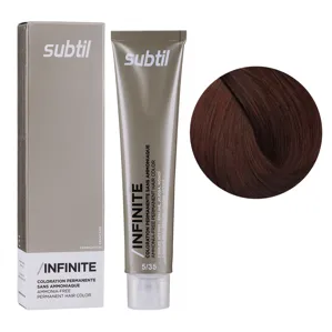 5/35 світлий шатен золотисто-махагоновий Безаміачна стійка крем-фарба для волосся, 60 мл Permanent Hair Color INFINITE SUBTIL