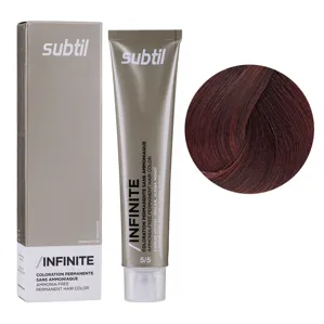 5/5 світлий шатен,червоне дерево Безаміачна стійка крем-фарба для волосся, 60 мл Permanent Hair Color INFINITE SUBTIL