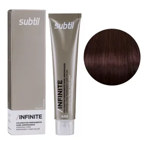 4/65 шатен червоний червоне дерево Безаміачна стійка крем-фарба для волосся, 60 мл Permanent Hair Color INFINITE SUBTIL