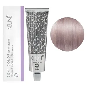 9/71 Дуже світлий блондин фіолетово-попелястий Фарба для тонування волосся без аміаку,  60 мл Demi-Permanent Color SЕМІ COLOR KEUNE