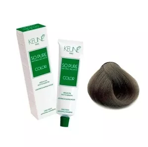 6/19 Темний блондин попелясто-матовий Фарба для волосся перманентна без аміаку, 60 мл SO PURE Color KEUNE