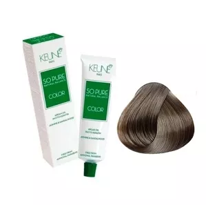 7/22 Середній блондин перламутровий інтенсивний Фарба для волосся перманентна без аміаку, 60 мл SO PURE Color KEUNE