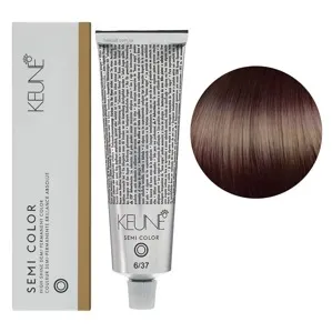 6/37 Темний блондин золотисто-фіолетовий  Фарба для тонування волосся без аміаку,  60 мл Demi-Permanent Color SЕМІ COLOR KEUNE