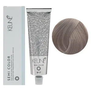 8/17 Світлий блондин попелясто-фіолетовий Фарба для тонування волосся без аміаку,  60 мл Demi-Permanent Color SЕМІ COLOR KEUNE