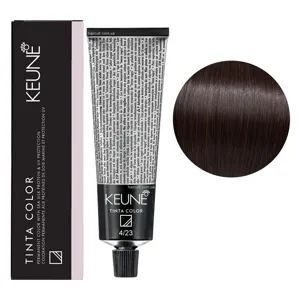 4/23 Середньо-коричневий перламутрово-золотистий Фарба перманентна для волосся,  60 мл Permanent Color TINTA COLOR KEUNE