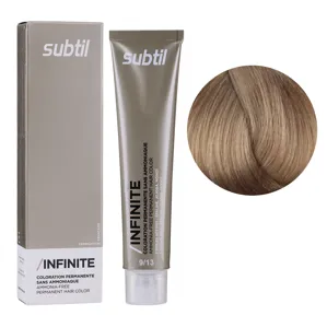 9/13 дуже світлий блондин попелястий золотистий Безаміачна стійка крем-фарба для волосся, 60 мл Permanent Hair Color INFINITE SUBTIL