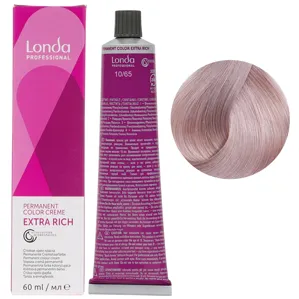 10/65 яскравий блондин фіолетово-червоний Стійка фарба для волосся, 60 мл Permanent Color Londa Professional