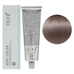 7/18 Середній блондин попелясто-мока Фарба для тонування волосся без аміаку,  60 мл Demi-Permanent Color SЕМІ COLOR KEUNE