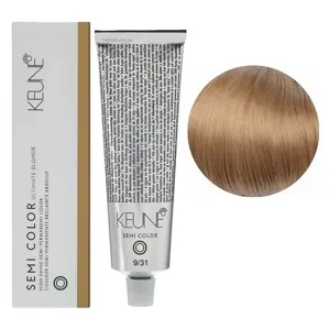 9/31 Дуже світлий блондин золотисто-попелястий Фарба для тонування волосся без аміаку,  60 мл Demi-Permanent Color SЕМІ COLOR KEUNE